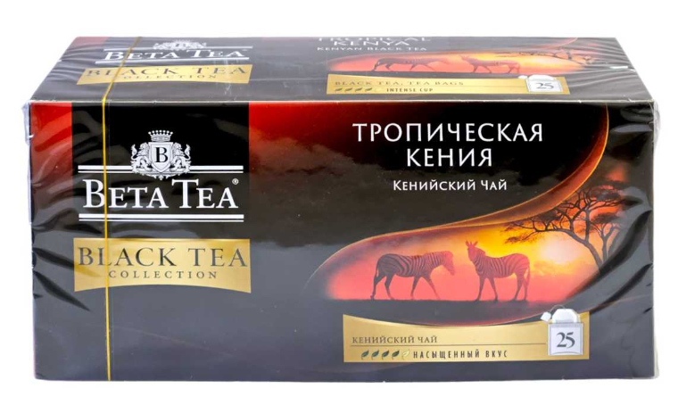 Beta Tropical Kenya 25шт, черный гранулированный пакетированный чай