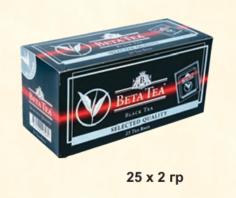 BETA SELECTED QUALITY 25шт, черный гранулированный чай пакетированный