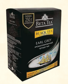 BETA EARL GREY 100гр черный листовой чай с бергамотом