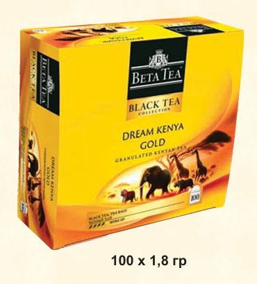 Beta Tea DREAM KENYA GOLD 100шт черный гранулированный чай пакетированный