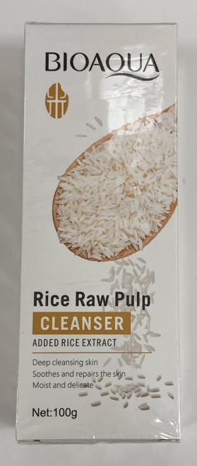 Пенка с экстрактом риса для умывания 100мл Bioaqua Rice Raw Pulp