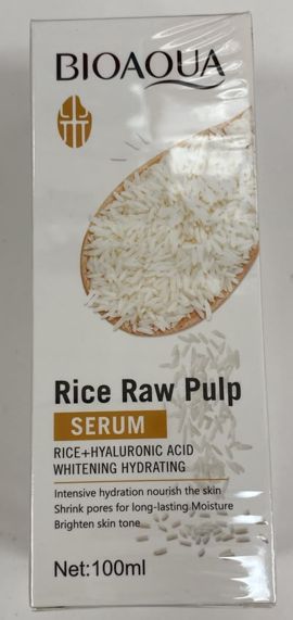 Увлажняющая сыворотка для лица 100мл Bioaqua Rice Raw Pulp Serum