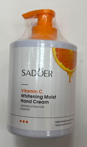 Увлажняющий и осветляющий крем для рук SADOER Vitamin C объемом 450мл