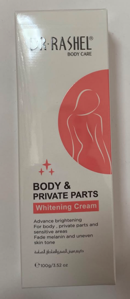 Отбеливающий крем для тела 100гр Dr.Rashel Body & Private Parts Whitening Cream