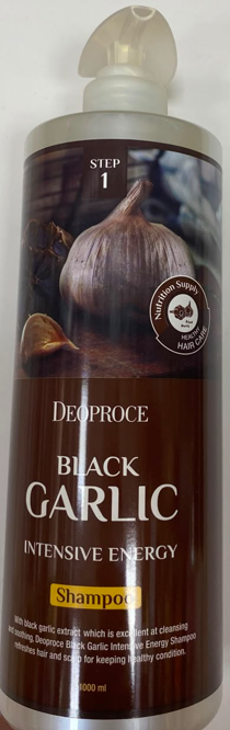 Шампунь 1000мл Deoproce Black Garlic Intensive Energy Shampoo