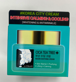 Успокаивающий крем для лица 75мл Dr.Cellio Busan Cica Tea Tree