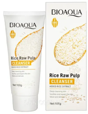 Очищающая пенка для умывания 100гр BIOAQUA Rice Raw Pulp Cleanser