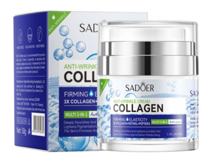 Антивозрастной крем для лица 50гр Sadoer Collagen Anti-Wrinkle Cream