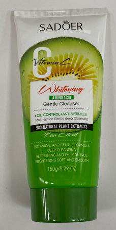 очищающая гель-пенка для лица 150мл Sadoer Vitamin C Whitening Amino Acid Gentle Cleanser