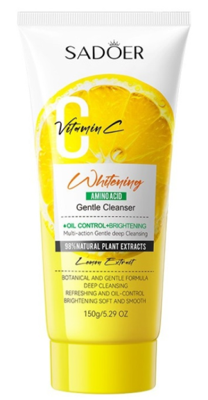 Очищающая пенка для лица 150гр Sadoer Vitamin C Whitening Amino Acid Gentle Cleanser