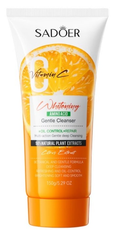 Очищающая пенка для лица 150гр Sadoer Vitamin C Whitening Amino Acid Gentle Cleanser