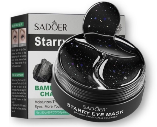 Патчи SADOER гидрогелевые Starry Bamboo Charcoal от темных кругов 60шт
