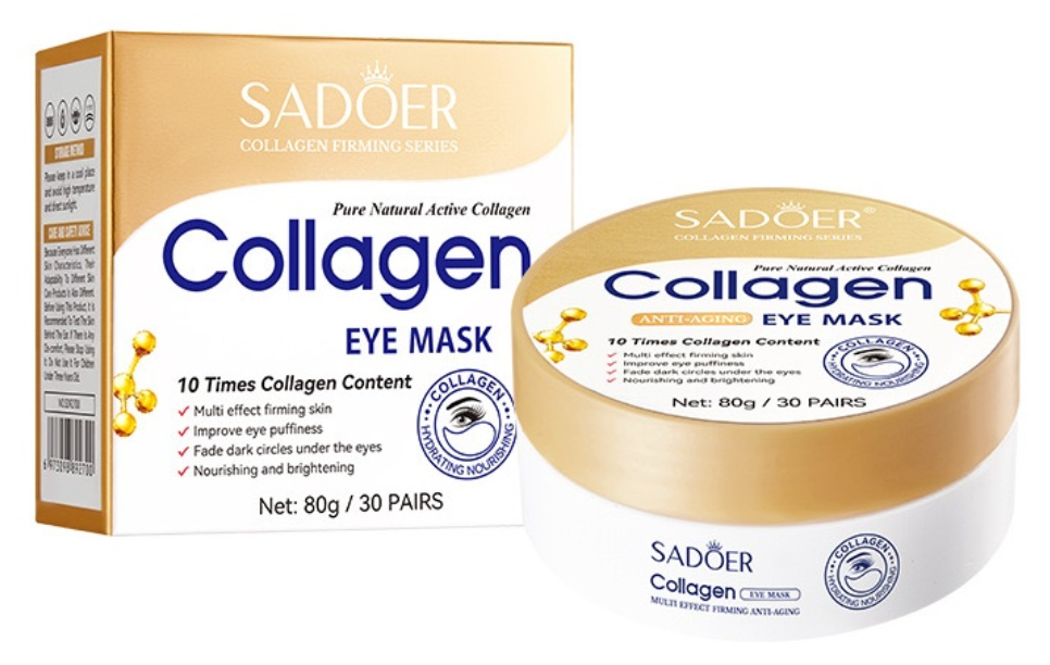 Гидрогелевые патчи для глаз Sadoer Collagen Anti-Aging Eye Mask 30пар
