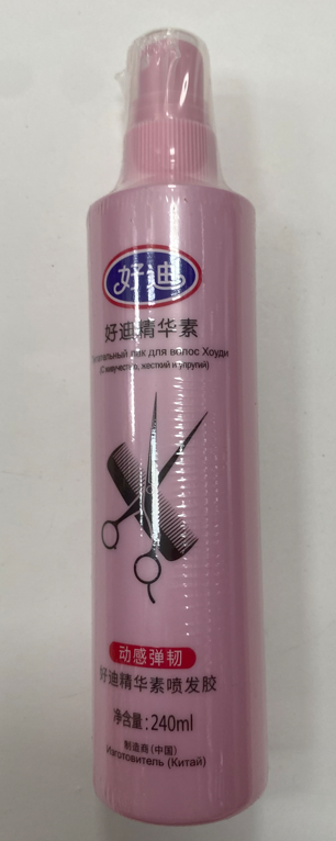 Houdy Питательный Pink лак сильная фиксация 240мл