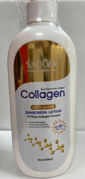 Солнцезащитный лосьон 400мл SADOER Collagen