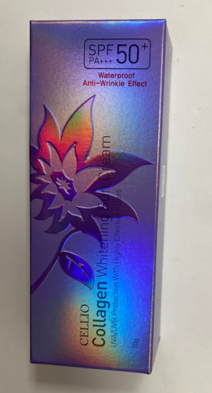 Солнцезащитный крем Cellio Sun Cream Collagen Whitening SPF50 70мл