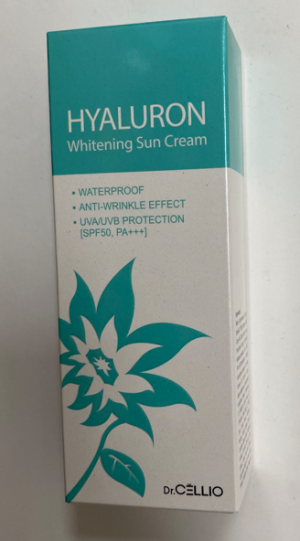 Dr.Cellio Солнцезащитный крем с гиалурон кислотой Hyaluron Whitening Sun Cream SPF50/PA+++ 70мл