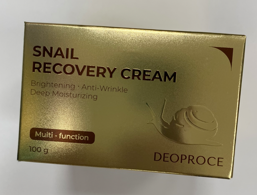 Deoproce Регенерирующий крем с муцином улитки Deoproce Snail Recovery Cream для лица 100гр