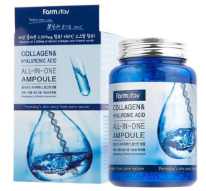 Farmstay сыворотка Collagen Hyaluronic Acid All-In-One Ampoule для лица 250мл