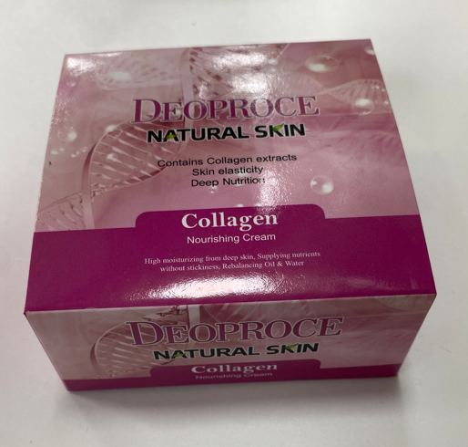 Питательный крем для лица и тела 100мл Deoproce Natural Skin Collagen Nourishing Cream