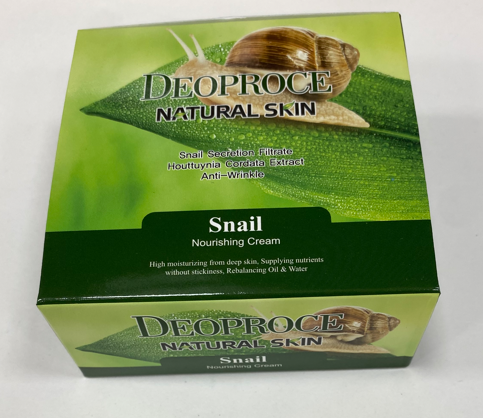 Deoproce крем Natural Skin Snail Nourishing для лица 100 мл