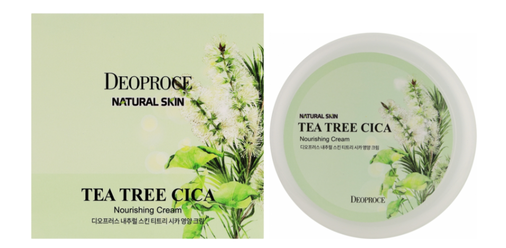 Крем для проблемной кожи лица 100мл Deoproce Natural Skin Tea Tree Cica Nourishing Cream