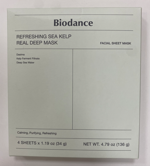 Гидрогелевая маска для лица Biodance Refreshing Sea Kelp Real Deep Mask