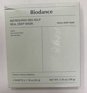 Освежающая гидрогелевая маска для лица Biodance под названием Refreshing Sea Kelp Real Deep Mask