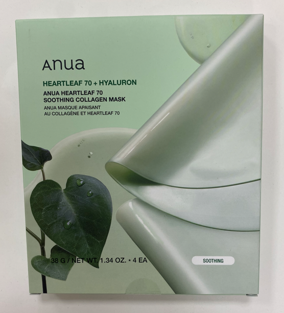 Успокаивающая маска для лица с экстрактом хауттюйнии Anua Heartleaf 70 Soothing Collagen Mask
