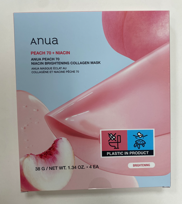 Осветляющая гидрогелевая маска Anua Peach 70+ Niacin Brightening Collagen Mask