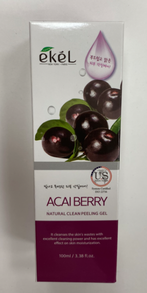 Ekel Acai Berry Natural Clean Peeling Gel корейский пилинг-скатка 100 мл