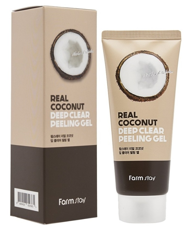 Пилинг-гель FarmStay Real Coconut Deep Clear Peeling Gel  100мл