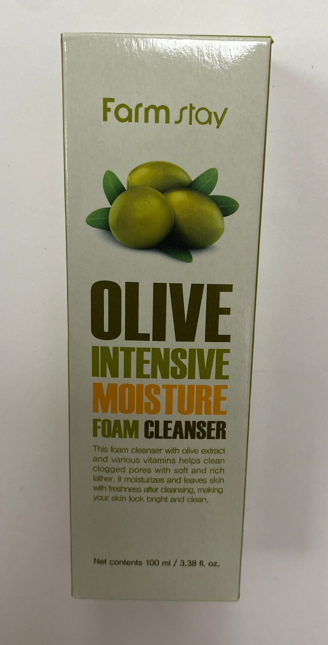 Farm Stay Olive Intensive Moisture Foam Cleanser, корейская пенка для умывания 100мл