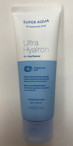 Увлажняющая пенка для умывания Missha Super Aqua Ultra Hyalron Foaming Cleanser 100мл