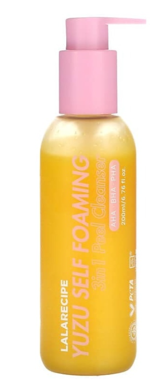 Очищающее средство 3в1 200мл Lalarecipe Yuzu Self Foaming 3in1 Peel Cleanser