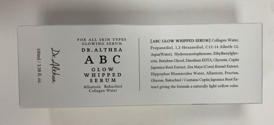 Dr. Althea ABC Glow Whipped Serum, увлажняющая сыворотка для сияния кожи 100мл