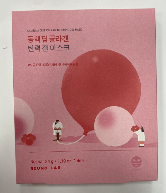Гидрогелевые маски Round Lab Camellia Deep Collagen Firming Gel Mask