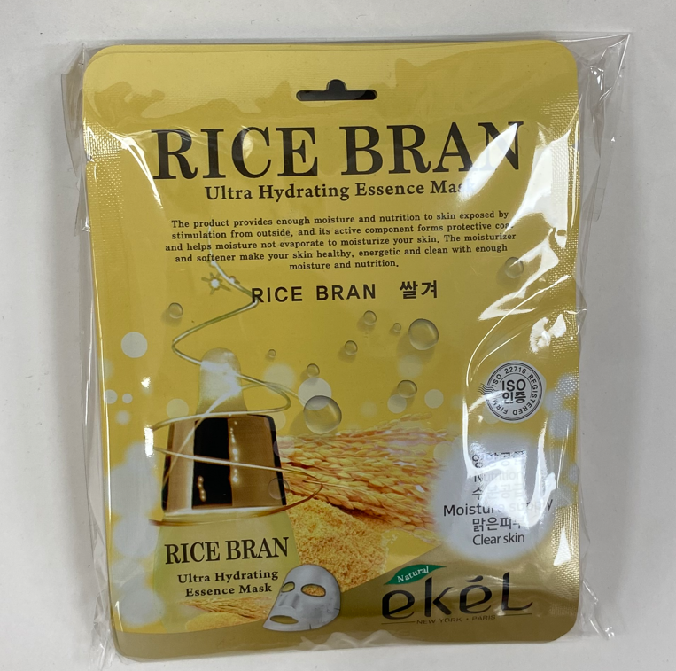 Тканевые маски Ekel Rice Bran Ultra Hydrating Essence Mask
