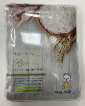 Тканевые маски с экстрактом риса MeLoSo Total Solution Rice Mask