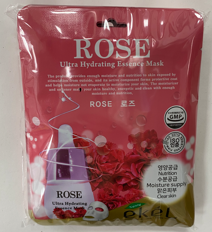 Тканевые маски для лица Ekel Rose Ultra Hydrating Essence Mask