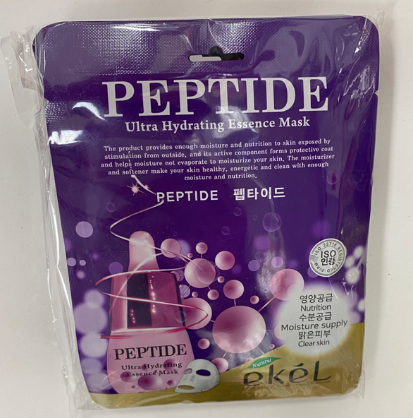 Тканевые маски для лица с пептидами EKEL Peptide Ultra Hydrating Essence Mask