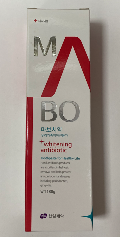 Зубная паста Hanil Mabo Whitening Antibiotic 180гр Южная Корея