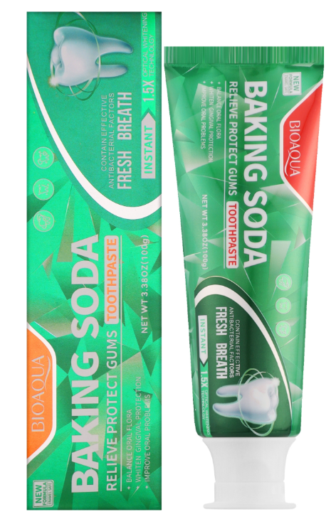 Зубная паста 100гр для защиты десен Bioaqua Baking Soda