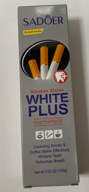 Отбеливающая зубная паста 100гр Sadoer White Plus
