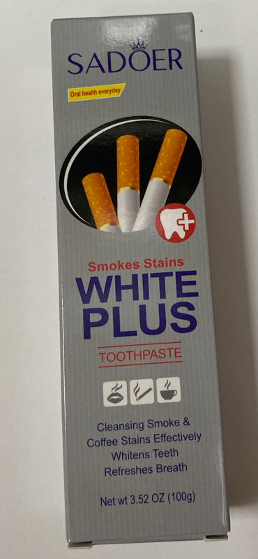 Отбеливающая зубная паста 100гр Sadoer White Plus