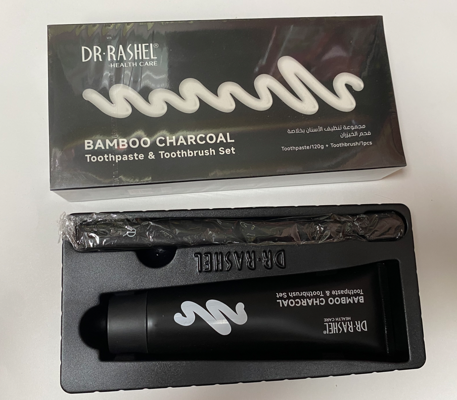 Зубная паста 120гр с активир бамбуковым углем и щетка Dr. Rashel Bamboo Charcoal Toothpaste & Toothbrush Set