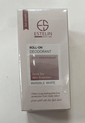 Женский роликовый дезодорант-антиперспирант 50мл от бренда Estelin Invisible White