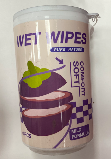 Влажные салфетки 45шт WET WIPES