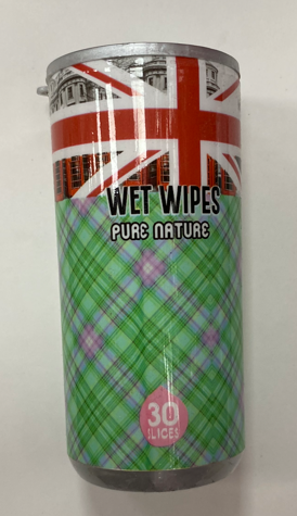 Влажные салфетки 30шт  WET WIPES