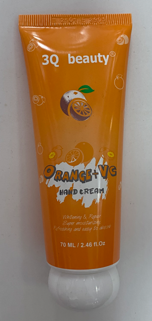 Крем для рук 3Q Beauty Orange + VC осветления и глубокого увлажнения кожи